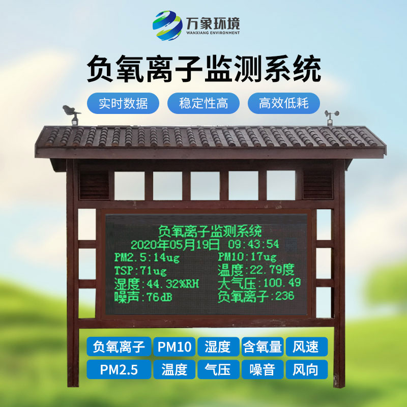 景區(qū)負氧離子監(jiān)測系統